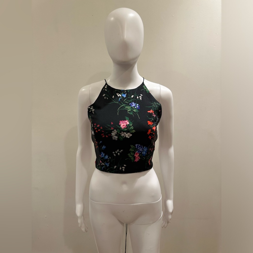Open back tie top